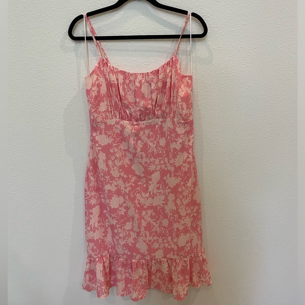 Chelsea28 Pink Midi Floral Dress